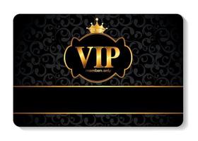 VIP Members Card Vector Illustration