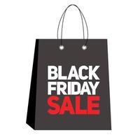 Black Friday Sale Label Vector Illustration