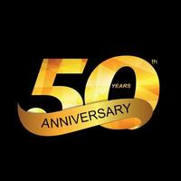 Template Logo 50th Anniversary Vector Illustration