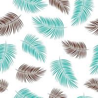 Palm Leaf Vector Seamless Pattern Background Illustration