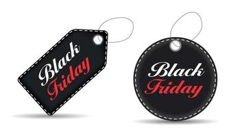 Black Friday Sale Label Vector Illustration