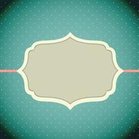 Retro Vintage Background with Frame Template Vector Illustration