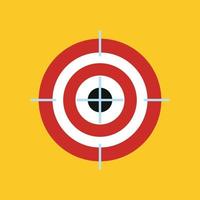 Target Flat Concept Icon Vector Illustration. Target Icon Image. Target Icon Sign.