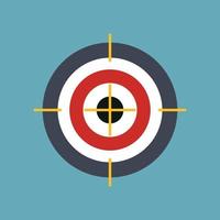Target Flat Concept Icon Vector Illustration. Target Icon Image. Target Icon Sign.