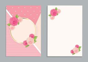 Greeting Card Blank Template Vector Illustration