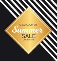 Summer Sale Background Vector Illustration