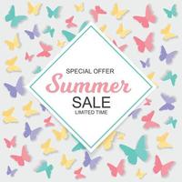 Summer Sale Background Vector Illustration