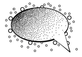 Cartoon speech bubbles on White background. Vector Illustration