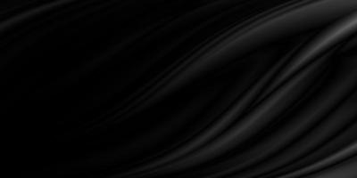 Black cloth background with copy space 3d illustration