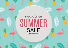 Summer Sale concept Background. Vector Illustration