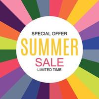 Summer Sale concept Background. Vector Illustration