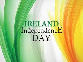 Ilustración de vector de fondo del día de la independencia de Irlanda