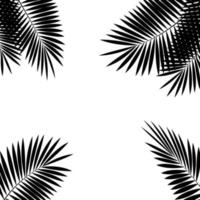 Palm Leaf Vector Background Illustration