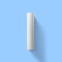 Back to school concept , hard cover blank white spine close isolated on blue photo