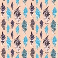 Fern Leaf Vector Fern Leaf Vector Seamless Pattern Background Illustration