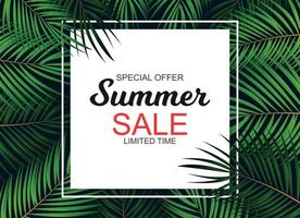 Summer Sale concept. Vector Illustration