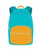 School bag, backpack icon. Vector Illustration