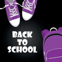 Back to School Background Vector Illustration