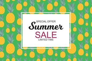 Summer Sale concept. Vector Illustration