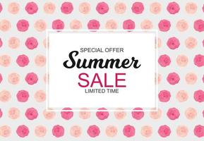 Summer Sale concept. Vector Illustration