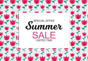 Summer Sale concept. Vector Illustration