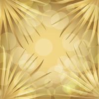 Gold Palm Leaf Vector Background. Vector Illustration