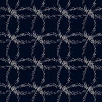 Seamless dark pattern with circles, bubbles and dots vector