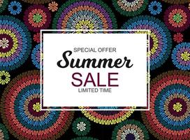 Summer Sale concept. Vector Illustration