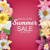 Summer Sale concept. Vector Illustration