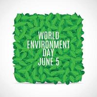 World environment day concept background. Vector Illustration