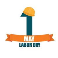 Labor Day 1 May Poster. Vector Illustration Background