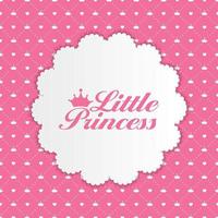 Little Princess Background Vector Illustration