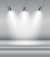 Background with Lighting Lamp. Empty Space for Your Text or Object vector