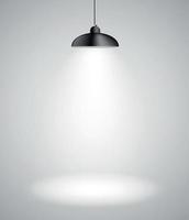 Background with Lighting Lamp. Empty Space for Your Text or Object vector