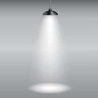 Background with Lighting Lamp. Empty Space for Your Text or Object vector