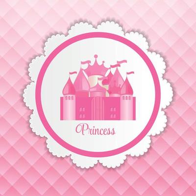 Princess  Background with Castle Vector Illustration