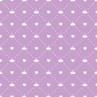Princess Seamless Pattern Background Vector Illustration