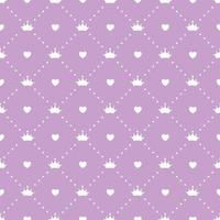 Princess Seamless Pattern Background Vector Illustration