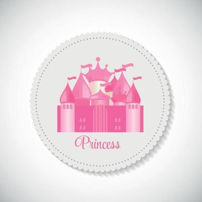 Princess  Background with Castle Vector Illustration