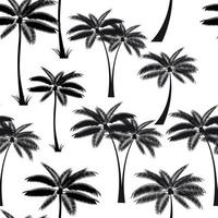 Palm Leaf Seamless Pattern Background Vector Illustration