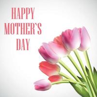 Happy Mother Day Poster Card Vector Illustration