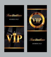 VIP Members Card Vector Illustration