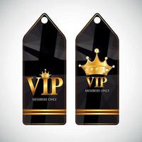 VIP Members Card Vector Illustration