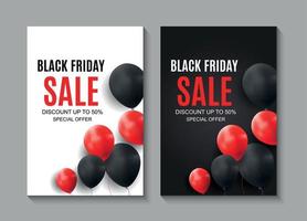 Black Friday Sale Inscription Banner Design Template. Vector illustration