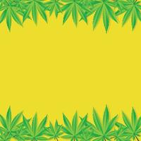 Ilustración de vector de fondo de cannabis abstracto