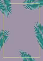 Abstract Palm Leaf  Background. Vector Illustration