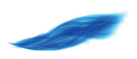 Abstract Blue Wave on  Background. Vector Illustration