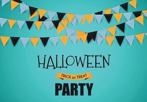 Halloween Party Background Template. Vector illustration