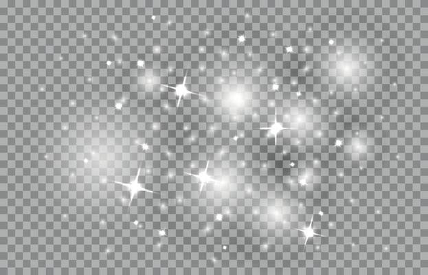 Free Vector  Transparent glitter background