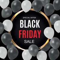 Black Friday Sale Inscription Banner Design Template. Vector illustration